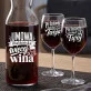 Zestaw Do Wina Na Rocznicę Ślubu Prezent Na Walentynki Dla Pary: Typograficzny Toast Małżeński Zestaw Do Wina Na Rocznicę Ślubu Prezent Na Walentynki Dla Pary: Typograficzny Toast Małżeński