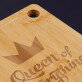 Queen of everything - deska do krojenia  z grawerem