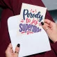 Kartka z Życzeniami Dla Położnej Dla Kobiety: Supermoc Położnej Kartka z Życzeniami Dla Położnej Dla Kobiety: Supermoc Położnej