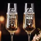 Dwa Kieliszki Do Szampana Dla Pary Prezent Dla Pary: Ona I On Dwa Kieliszki Do Szampana Dla Pary Prezent Dla Pary: Ona I On
