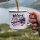 Kubek Emaliowany Na Rocznicę Ślubu Prezent Na Walentynki Dla Kobiety: Szlachetny Emblemat Kubek Emaliowany Na Rocznicę Ślubu Prezent Na Walentynki Dla Kobiety: Szlachetny Emblemat