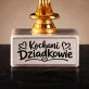 Statuetka Z Grawerem Dla Dziadków Prezent Na Dzień Babci i Dziadka Dla Pary: Kochani Dziadkowie - Serca