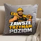 Poduszka Dekoracyjna Dla Budowlańca Prezent Dla Mężczyzny: Zawsze Trzymam Poziom Poduszka Dekoracyjna Dla Budowlańca Prezent Dla Mężczyzny: Zawsze Trzymam Poziom