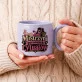 Kubek Z Okrągłym Uchem Dla Dojrzałej Kobiety Prezent Dla Kobiety: Kawowa Mistrzyni Retro