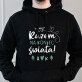 Razem na koniec świata - Bluza męska czarna z kapturem