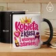 Kubek Z Nadrukiem Na Imieniny Prezent Dla Kobiety: Kobieta Z Klasą Kubek Z Nadrukiem Na Imieniny Prezent Dla Kobiety: Kobieta Z Klasą