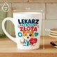 Kubek Z Nadrukiem Dla Lekarza Prezent Dla Mężczyzny: Medyczny Mistrz Kubek Z Nadrukiem Dla Lekarza Prezent Dla Mężczyzny: Medyczny Mistrz