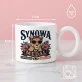Kubek Z Okrągłym Uchem Dla Synowej Prezent Dla Kobiety: Botaniczny Retro Kolaż Kubek Z Okrągłym Uchem Dla Synowej Prezent Dla Kobiety: Botaniczny Retro Kolaż