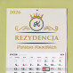 Rezydencja - Kalendarz jednodzielny Rezydencja - Kalendarz jednodzielny