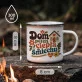Kubek Emaliowany Na Nowy Dom Prezent Dla Kobiety: Retro Domowe Ciepło Kubek Emaliowany Na Nowy Dom Prezent Dla Kobiety: Retro Domowe Ciepło