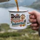 Kubek Emaliowany Na Nowy Dom Prezent Dla Kobiety: Retro Domowe Ciepło Kubek Emaliowany Na Nowy Dom Prezent Dla Kobiety: Retro Domowe Ciepło