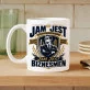 Kubek Z Nadrukiem Dla Biznesmena Prezent Dla Mężczyzny: Jam Jest Biznesmen Kubek Z Nadrukiem Dla Biznesmena Prezent Dla Mężczyzny: Jam Jest Biznesmen