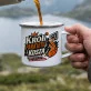 Kubek Emaliowany Dla Koszykarza Prezent Dla Mężczyzny: Koszykarski Styl Retro Kubek Emaliowany Dla Koszykarza Prezent Dla Mężczyzny: Koszykarski Styl Retro