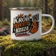 Kubek Emaliowany Dla Koszykarza Prezent Dla Mężczyzny: Koszykarski Styl Retro Kubek Emaliowany Dla Koszykarza Prezent Dla Mężczyzny: Koszykarski Styl Retro