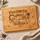 Deska Do Krojenia z Grawerem Na 55 Rocznicę Ślubu Prezent Na Walentynki Dla Kobiety: Pięćdziesiąt Pięć Lat