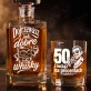 Zestaw Do Whisky Na 50 Urodziny Prezent Dla Mężczyzny: Humor Dojrzewania Zestaw Do Whisky Na 50 Urodziny Prezent Dla Mężczyzny: Humor Dojrzewania