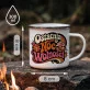 Kubek Emaliowany Na Wieczór Panieński Prezent Dla Kobiety: Retro Noc Wolności Kubek Emaliowany Na Wieczór Panieński Prezent Dla Kobiety: Retro Noc Wolności