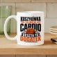 Kubek Z Nadrukiem Dla Fana Koszykówki Prezent Dla Mężczyzny: Koszykarskie Cardio Kubek Z Nadrukiem Dla Fana Koszykówki Prezent Dla Mężczyzny: Koszykarskie Cardio