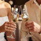 Dwa Kieliszki Do Szampana Na Ślub Prezent Dla Pary Młodej Pary: Mąż I Żona Dwa Kieliszki Do Szampana Na Ślub Prezent Dla Pary Młodej Pary: Mąż I Żona