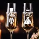 Dwa Kieliszki Do Szampana Na Ślub Prezent Dla Pary Młodej Pary: Mąż I Żona Dwa Kieliszki Do Szampana Na Ślub Prezent Dla Pary Młodej Pary: Mąż I Żona