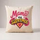 Poduszka Dekoracyjna Dla Mamy Prezent Na Dzień Mamy Dla Kobiety: Typograficzna Supermama Poduszka Dekoracyjna Dla Mamy Prezent Na Dzień Mamy Dla Kobiety: Typograficzna Supermama