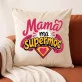 Poduszka Dekoracyjna Dla Mamy Prezent Na Dzień Mamy Dla Kobiety: Typograficzna Supermama Poduszka Dekoracyjna Dla Mamy Prezent Na Dzień Mamy Dla Kobiety: Typograficzna Supermama