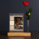 Samych szczęśliwych chwil - Wydruk na szkle akrylowym z różą