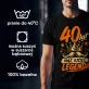 Koszulka Męska Na 40 Urodziny Prezent Dla Mężczyzny: Mąż, Ojcec, Legenda