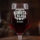 Mega Kieliszek Do Wina z Grawerem Na 40 Prezent Na 40 Urodziny Dla Kobiety: Kobieta Z Klasą Mega Kieliszek Do Wina z Grawerem Na 40 Prezent Na 40 Urodziny Dla Kobiety: Kobieta Z Klasą