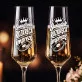 Dwa Kieliszki Do Szampana Dla Świadków Prezent Dla Pary: Duo Świadkowe Dwa Kieliszki Do Szampana Dla Świadków Prezent Dla Pary: Duo Świadkowe