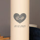  serce + data - Bidon termiczny 500 ml
