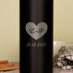  serce + data - Bidon termiczny 500 ml
