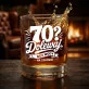 Szklanka Do Whisky Dla Mężczyzny 70 Lat Prezent Na 70 Urodziny Dla Mężczyzny: 70? Dolewaj