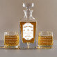Single Barrel - Zestaw Grawerowana Karafka I Szklanki Do Whisky Single Barrel - Zestaw Grawerowana Karafka I Szklanki Do Whisky