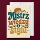 Kartka z Życzeniami Na Dzień Nauczyciela Dla Nauczyciela Mężczyzny: Retro Szkolny Szyk Kartka z Życzeniami Na Dzień Nauczyciela Dla Nauczyciela Mężczyzny: Retro Szkolny Szyk