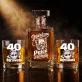 Zestaw Do Whisky Na 40 Urodziny Prezent Dla Mężczyzny: Dojrzały Humor Zestaw Do Whisky Na 40 Urodziny Prezent Dla Mężczyzny: Dojrzały Humor