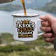 Kubek Emaliowany Dla Palacza Prezent Dla Mężczyzny: Dymkowy Humor Kubek Emaliowany Dla Palacza Prezent Dla Mężczyzny: Dymkowy Humor