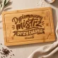 Deska Do Krojenia z Grawerem Dla Ukochanego Prezent Na Walentynki Dla Mężczyzny: Dyplomowany Mistrz
