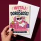 Kartka z Życzeniami Na 18 Urodziny Dla Kobiety: Kawaii Śmiech I Dorosłość Kartka z Życzeniami Na 18 Urodziny Dla Kobiety: Kawaii Śmiech I Dorosłość