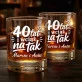 Szklanki Do Whisky z Grawerem Na 40 Rocznicę Ślubu Prezent Dla Pary: 40 Lat I Wciąż Na Tak