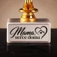 Statuetka Z Grawerem Dla Mamy Prezent Na Dzień Mamy Dla Kobiety: Mama, Serce Domu