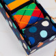 Sto lat - Happy Socks - Dots - Zestaw 4 par skarpet męskich