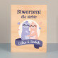 Stworzeni dla siebie - Wydruk na drewnie