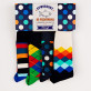 Stworzony do wędkowania - Happy Socks - Dots - Zestaw 4 par skarpet męskich