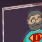 Super dziadek - Blok akrylowy z nadrukiem