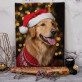 Świąteczny zwierzak - obraz na płótnie Świąteczny zwierzak - obraz na płótnie