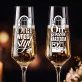 Dwa Kieliszki Do Szampana Na Parapetówkę Prezent Dla Pary: Para Z Humorem Dwa Kieliszki Do Szampana Na Parapetówkę Prezent Dla Pary: Para Z Humorem