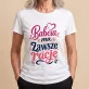 Koszulka Damska Biała Na Dzień Babci Prezent Dla Babci Kobiety: Wieczna Racja