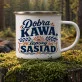 Kubek Emaliowany Dla Sąsiada Prezent Dla Mężczyzny: Sąsiedzka Elegancja Kubek Emaliowany Dla Sąsiada Prezent Dla Mężczyzny: Sąsiedzka Elegancja