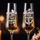Dwa Kieliszki Do Szampana Dla Pary Prezent Dla Pary: Ona I On Dwa Kieliszki Do Szampana Dla Pary Prezent Dla Pary: Ona I On